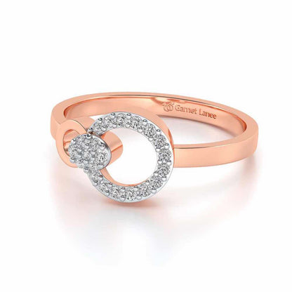 Amaya Silver Ring - Rose Gold - Image 2