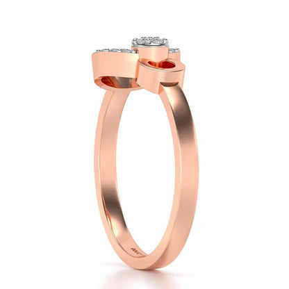 Amaya Silver Ring - Rose Gold - Image 3