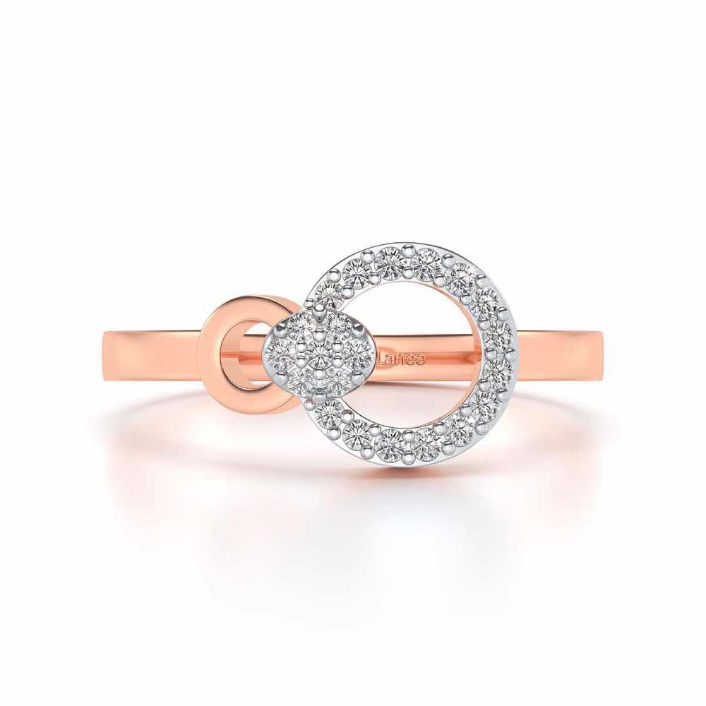 Amaya Silver Ring - Rose Gold - Image 4