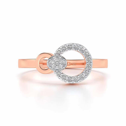 Amaya Silver Ring - Rose Gold - Image 4