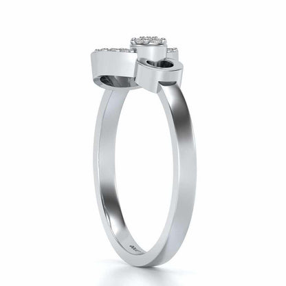 Amaya Silver Ring - White Gold - Image 3