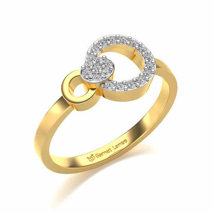Amaya Silver Ring - Yellow Gold - Image 1