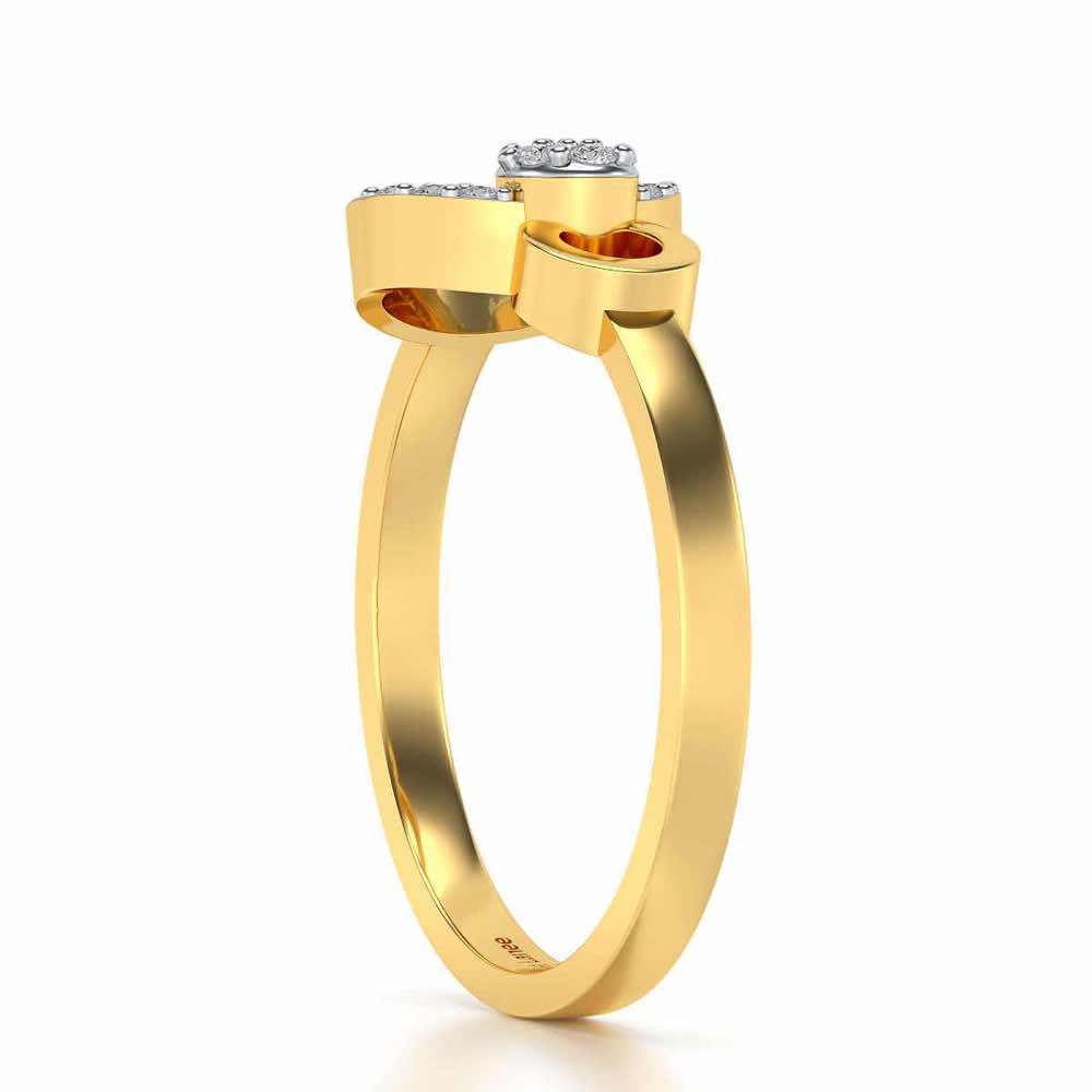 Amaya Silver Ring - Yellow Gold - Image 3