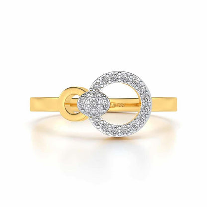 Amaya Silver Ring - Yellow Gold - Image 4