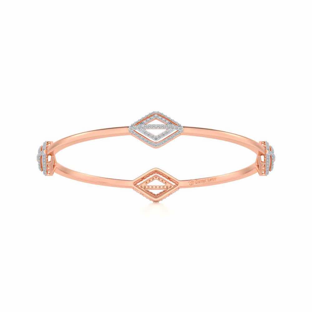 Amazed Silver Bangles - Rose Gold - Image 4