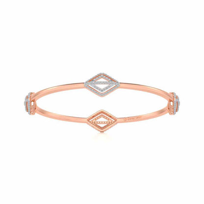 Amazed Silver Bangles - Rose Gold - Image 4