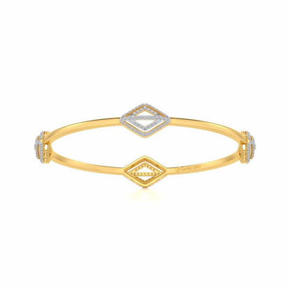 Amazed Silver Bangles - Yellow Gold - Image 4