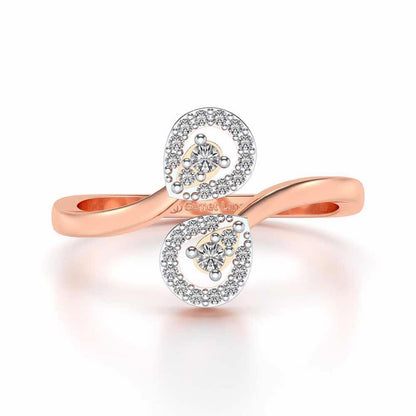 Amazia Silver Ring - Rose Gold - Image 5