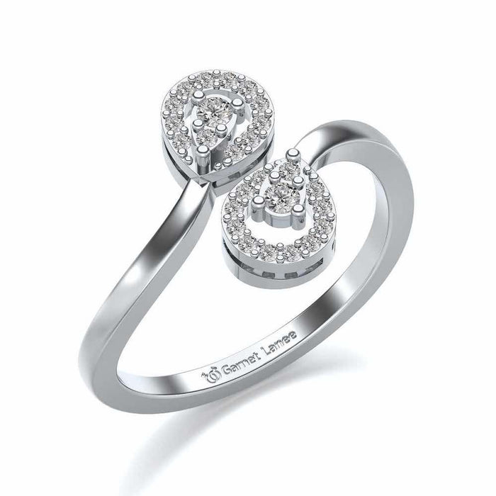 Amazia Silver Ring - White Gold - Image 1