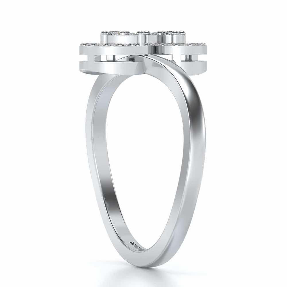 Amazia Silver Ring - White Gold - Image 4