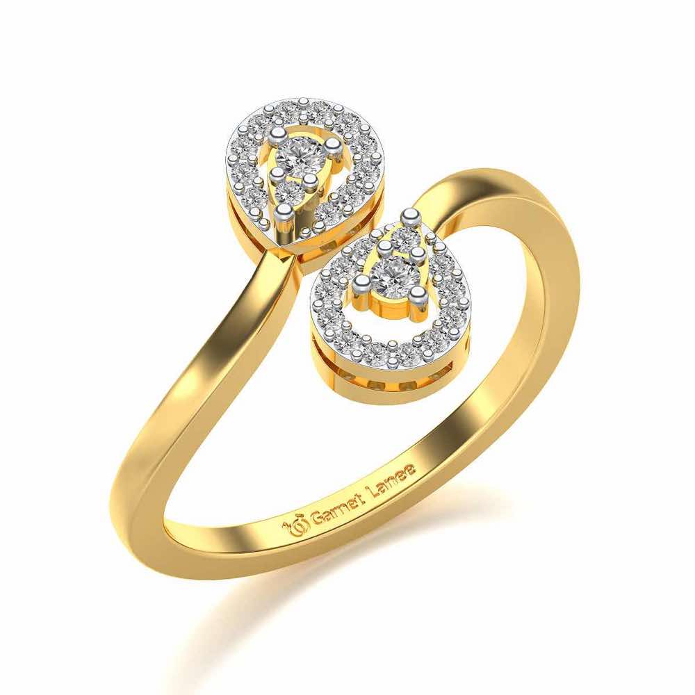 Amazia Silver Ring - Yellow Gold - Image 1
