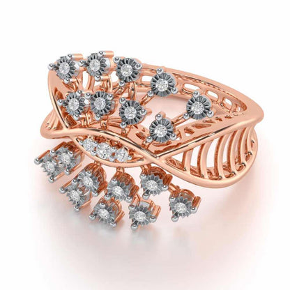 Amazing Glow Silver Ring - Rose Gold - Image 2
