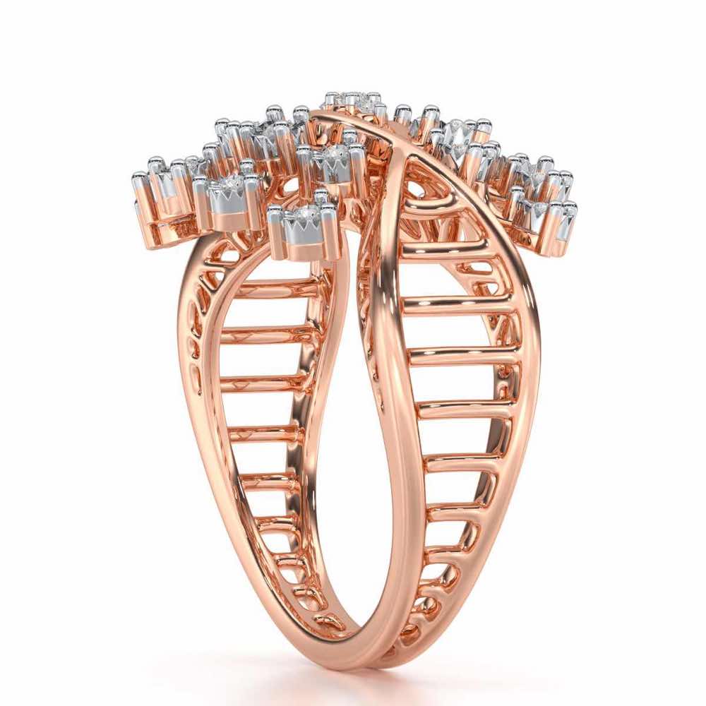 Amazing Glow Silver Ring - Rose Gold - Image 3