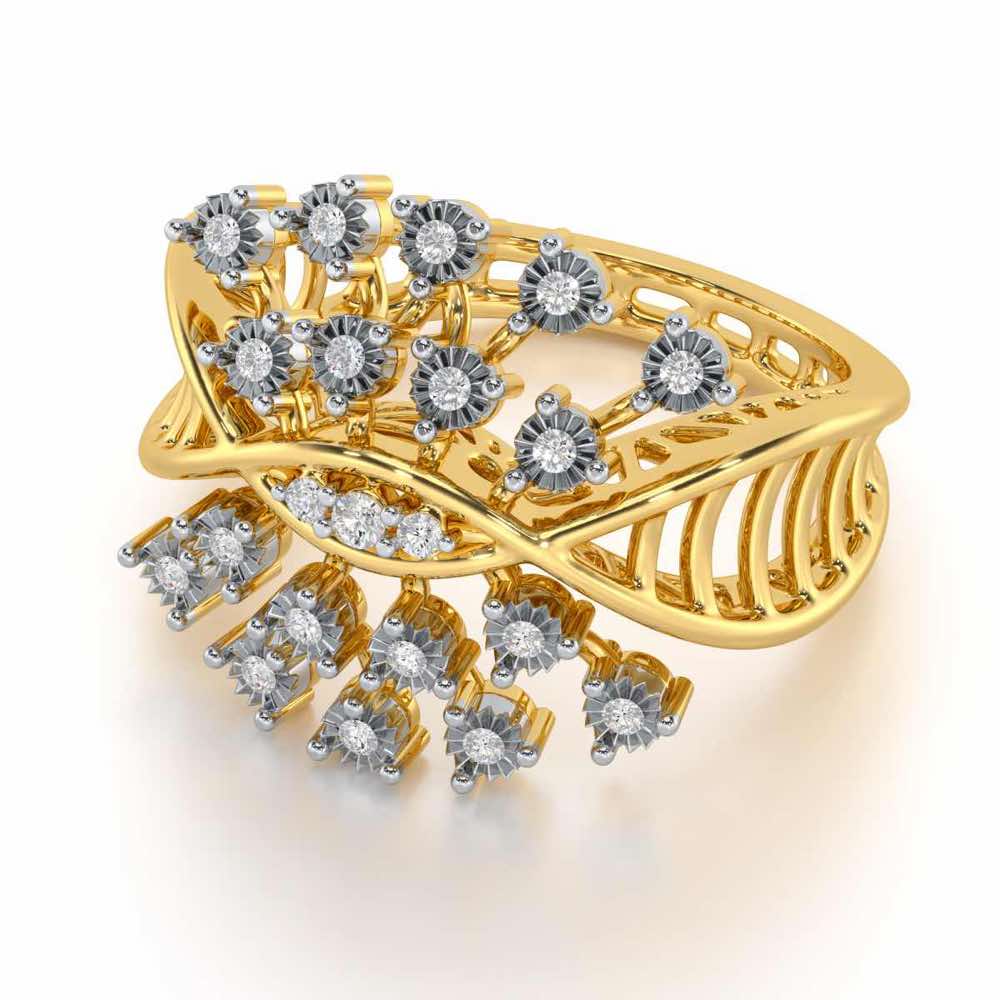 Amazing Glow Silver Ring - Yellow Gold - Image 2