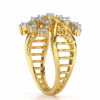 Amazing Glow Silver Ring - Yellow Gold - Image 3