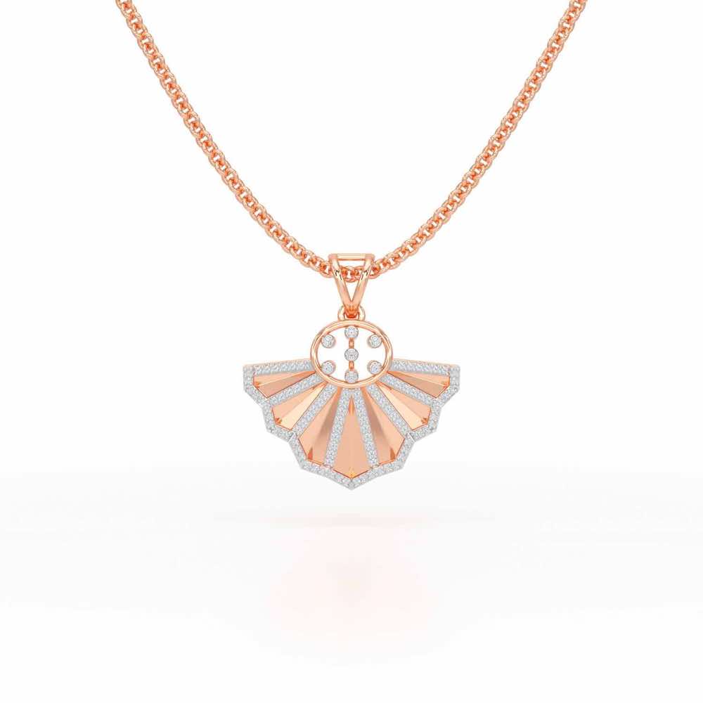 Amazing Radiance Silver Pendant - Rose Gold - Image 1