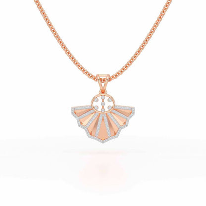 Amazing Radiance Silver Pendant - Rose Gold - Image 1