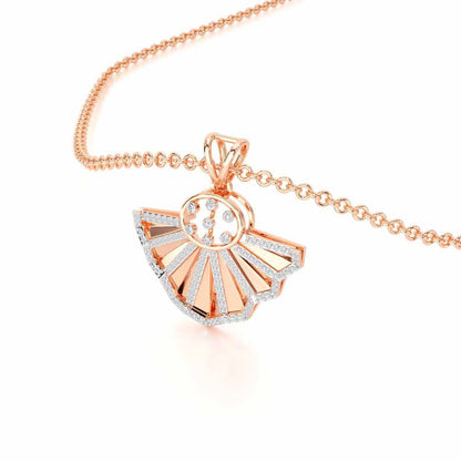 Amazing Radiance Silver Pendant - Rose Gold - Image 2