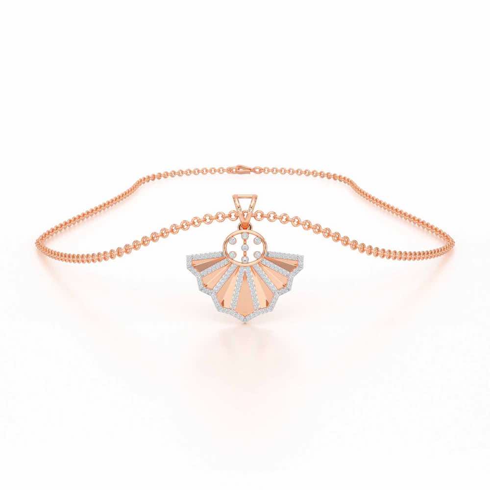 Amazing Radiance Silver Pendant - Rose Gold - Image 3