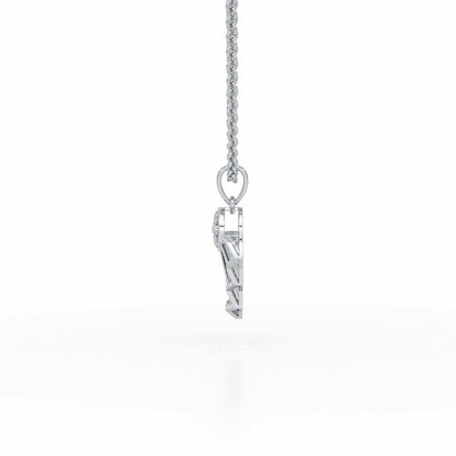 Amazing Radiance Silver Pendant - White Gold - Image 4