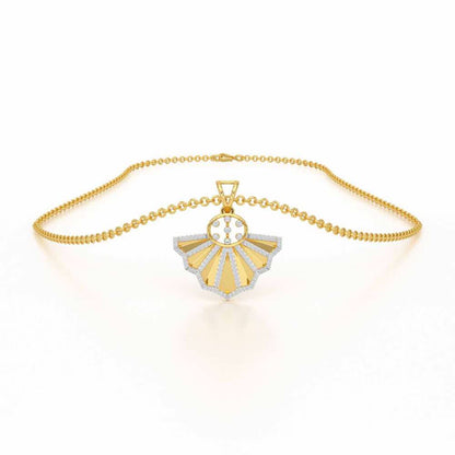 Amazing Radiance Silver Pendant - Yellow Gold - Image 3