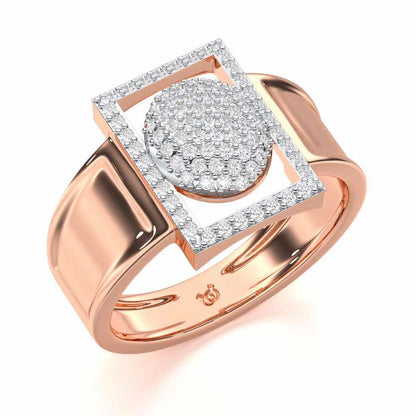 Ameer Silver Ring For Men - Rose Gold - Image 1