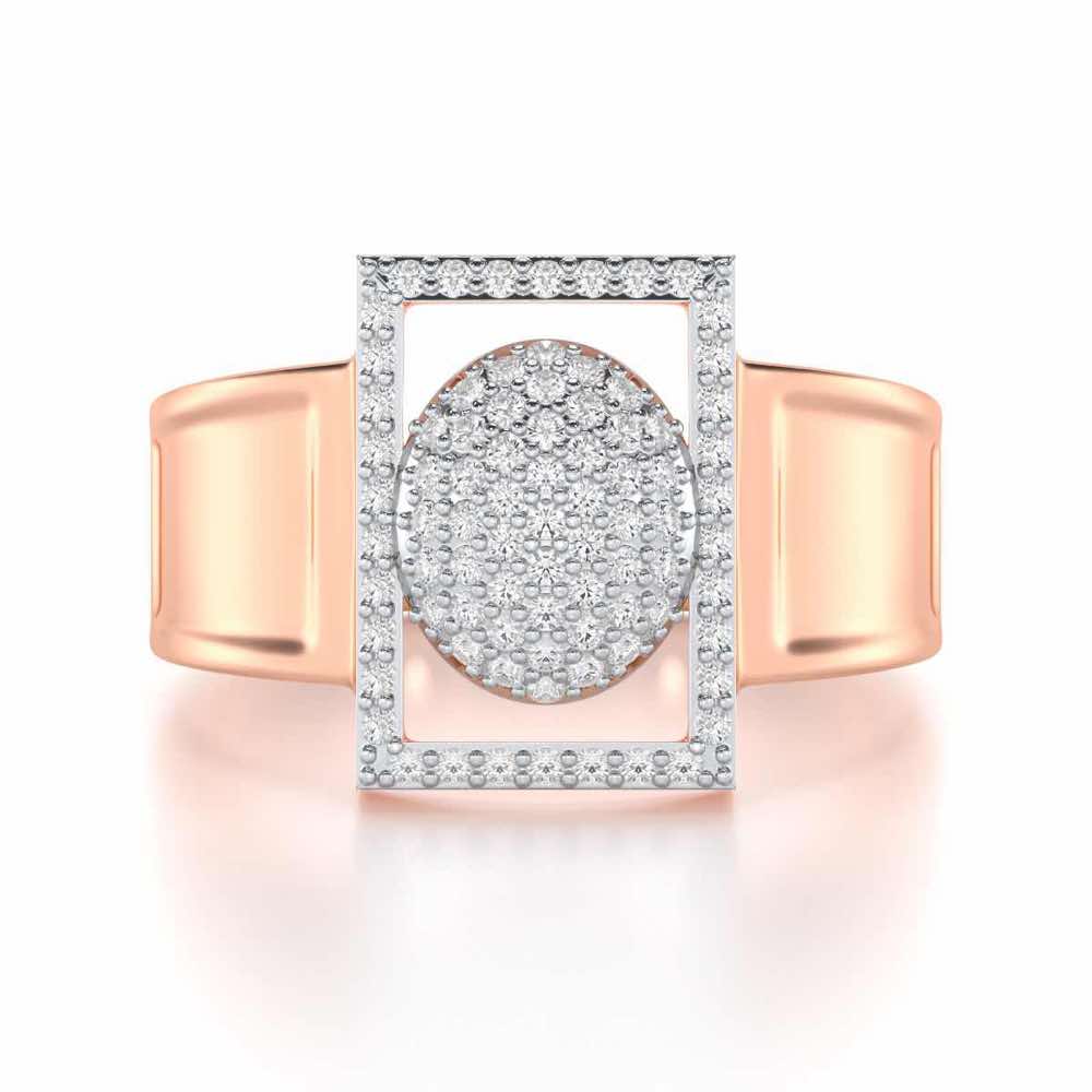 Ameer Silver Ring For Men - Rose Gold - Image 4