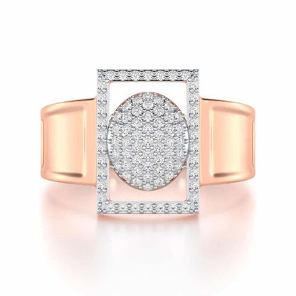 Ameer Silver Ring For Men - Rose Gold - Image 4