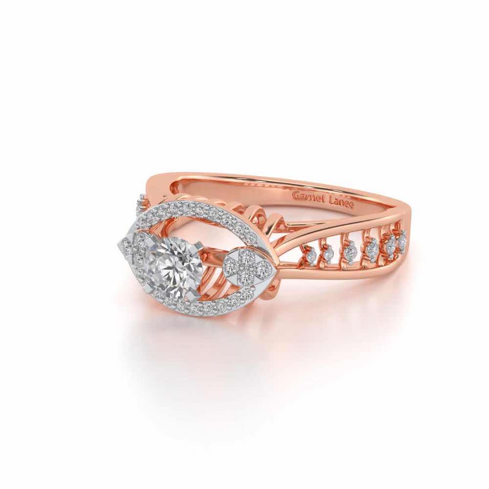 Amera Solitaire Ring - Rose Gold - Image 2