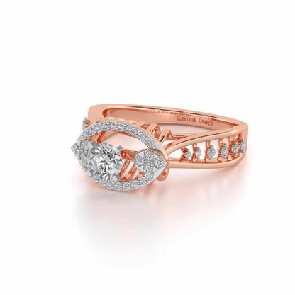 Amera Solitaire Ring - Rose Gold - Image 2