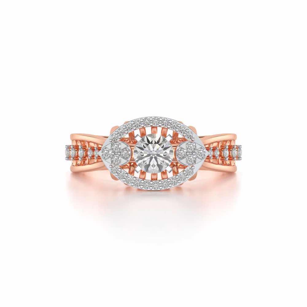 Amera Solitaire Ring - Rose Gold - Image 4