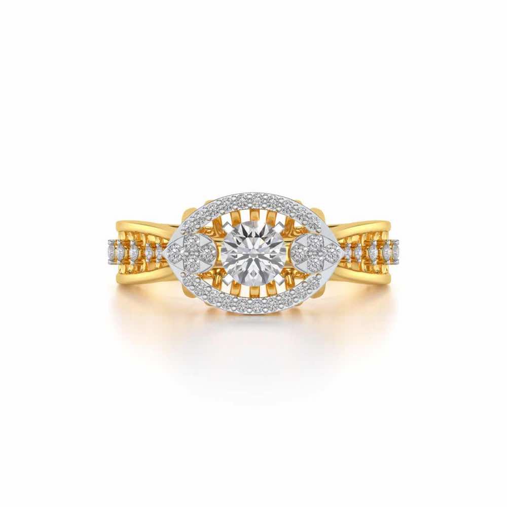 Amera Solitaire Ring - Yellow Gold - Image 4
