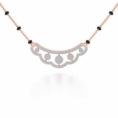 Ample Silver Mangalsutra - Rose Gold - Image 1