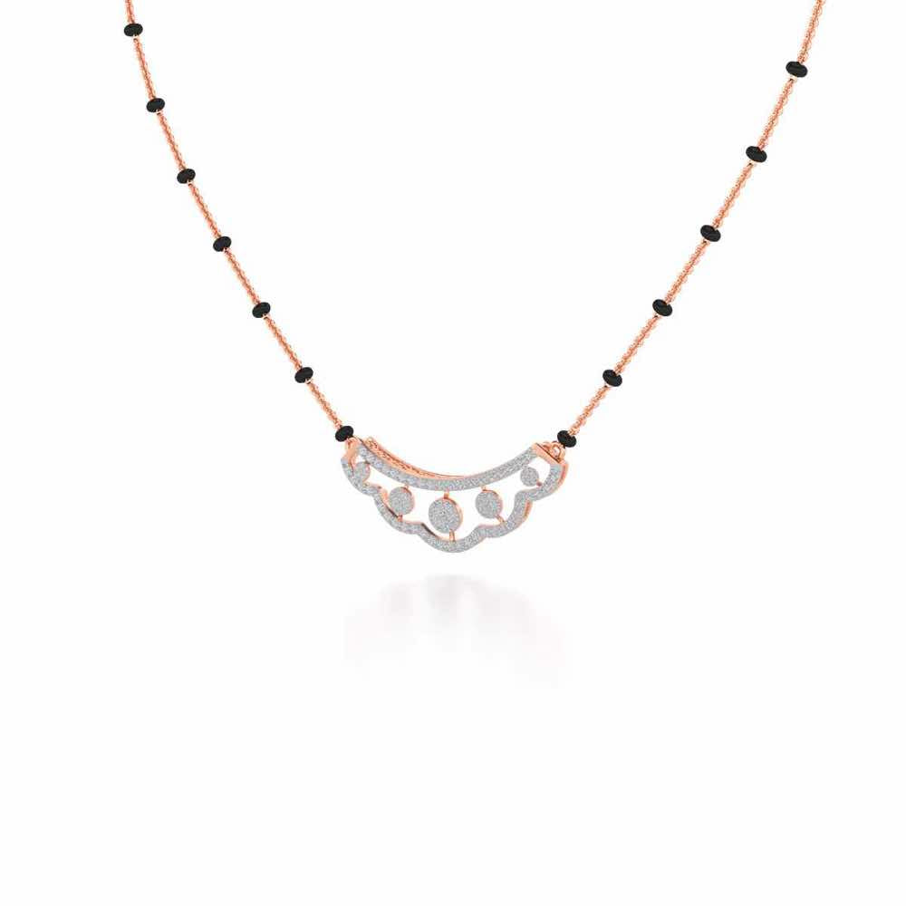 Ample Silver Mangalsutra - Rose Gold - Image 2