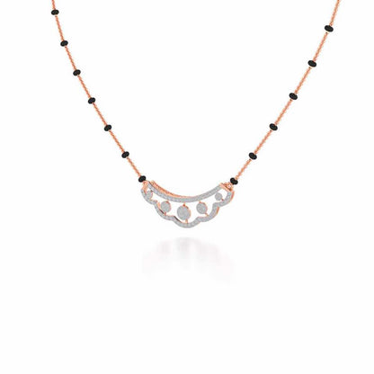 Ample Silver Mangalsutra - Rose Gold - Image 2