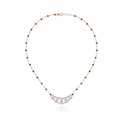 Ample Silver Mangalsutra - Rose Gold - Image 3