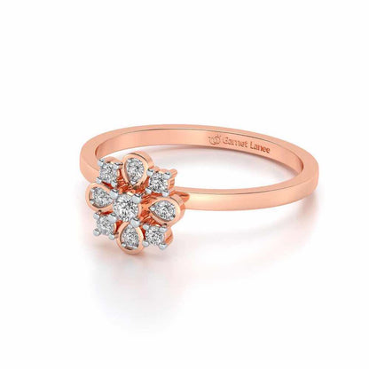 Amruta Silver Ring - Rose Gold - Image 2