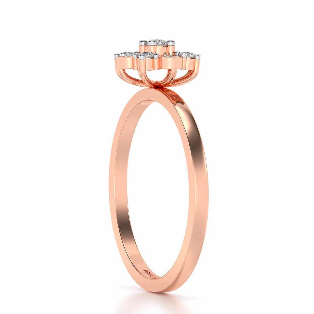 Amruta Silver Ring - Rose Gold - Image 3