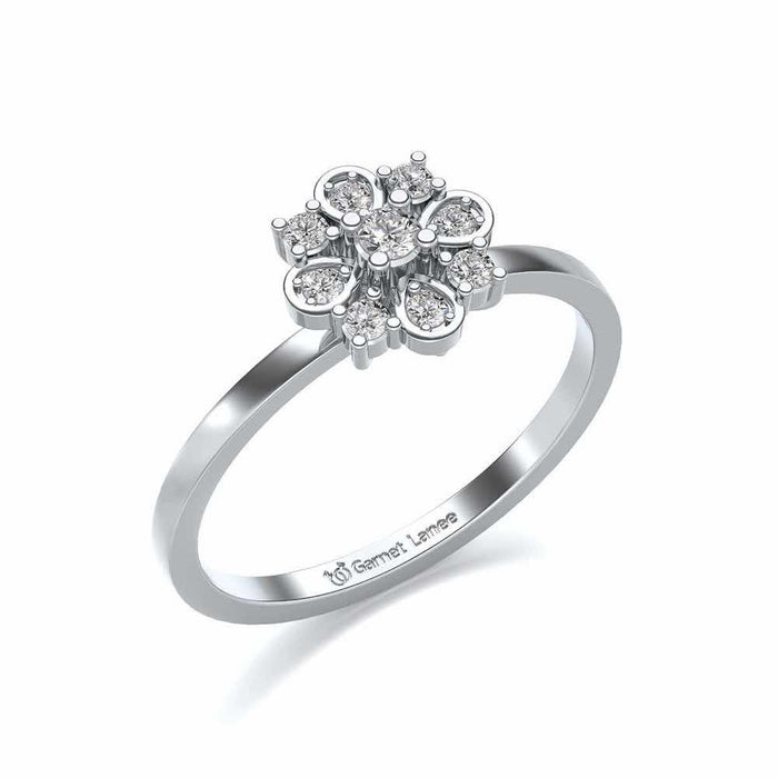 Amruta Silver Ring - White Gold - Image 1