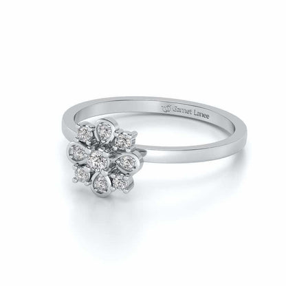 Amruta Silver Ring - White Gold - Image 2