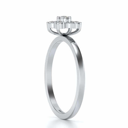 Amruta Silver Ring - White Gold - Image 3