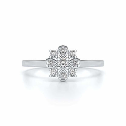 Amruta Silver Ring - White Gold - Image 4