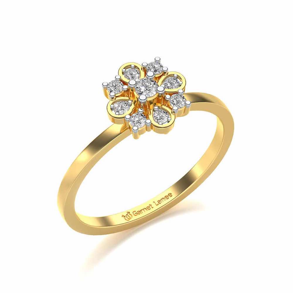 Amruta Silver Ring - Yellow Gold - Image 1