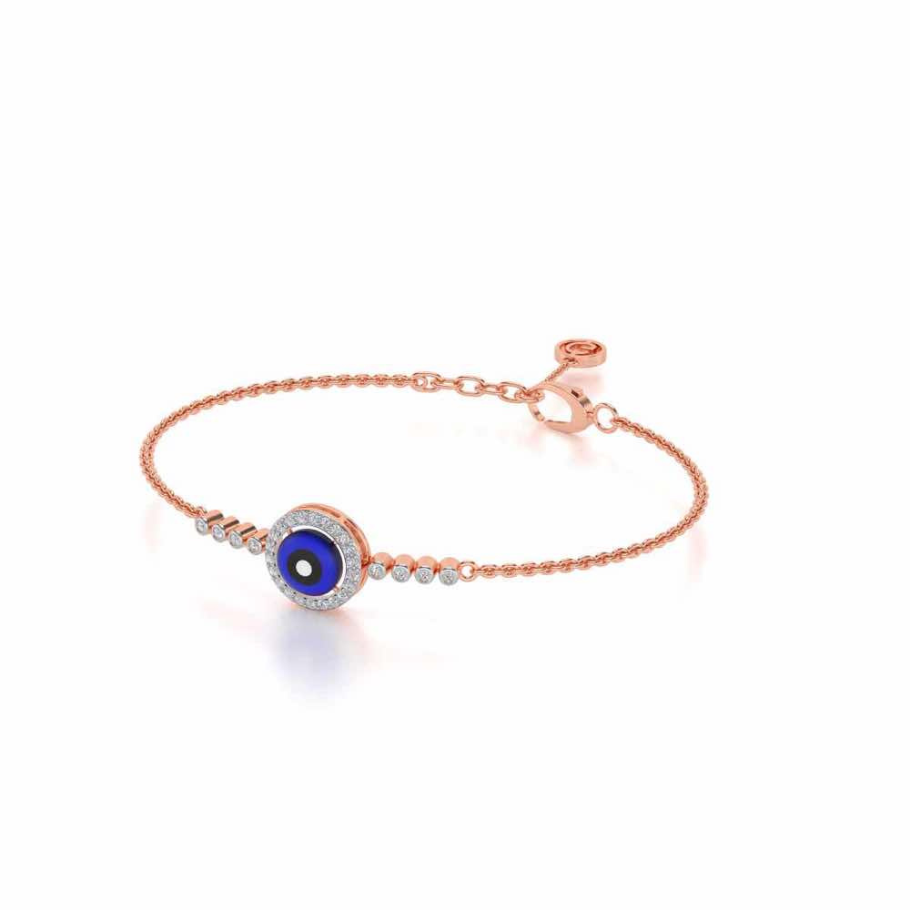 Amulet Silver Bracelet - Rose Gold - Image 3