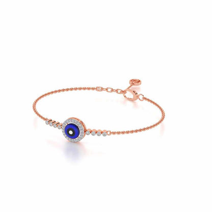 Amulet Silver Bracelet - Rose Gold - Image 3
