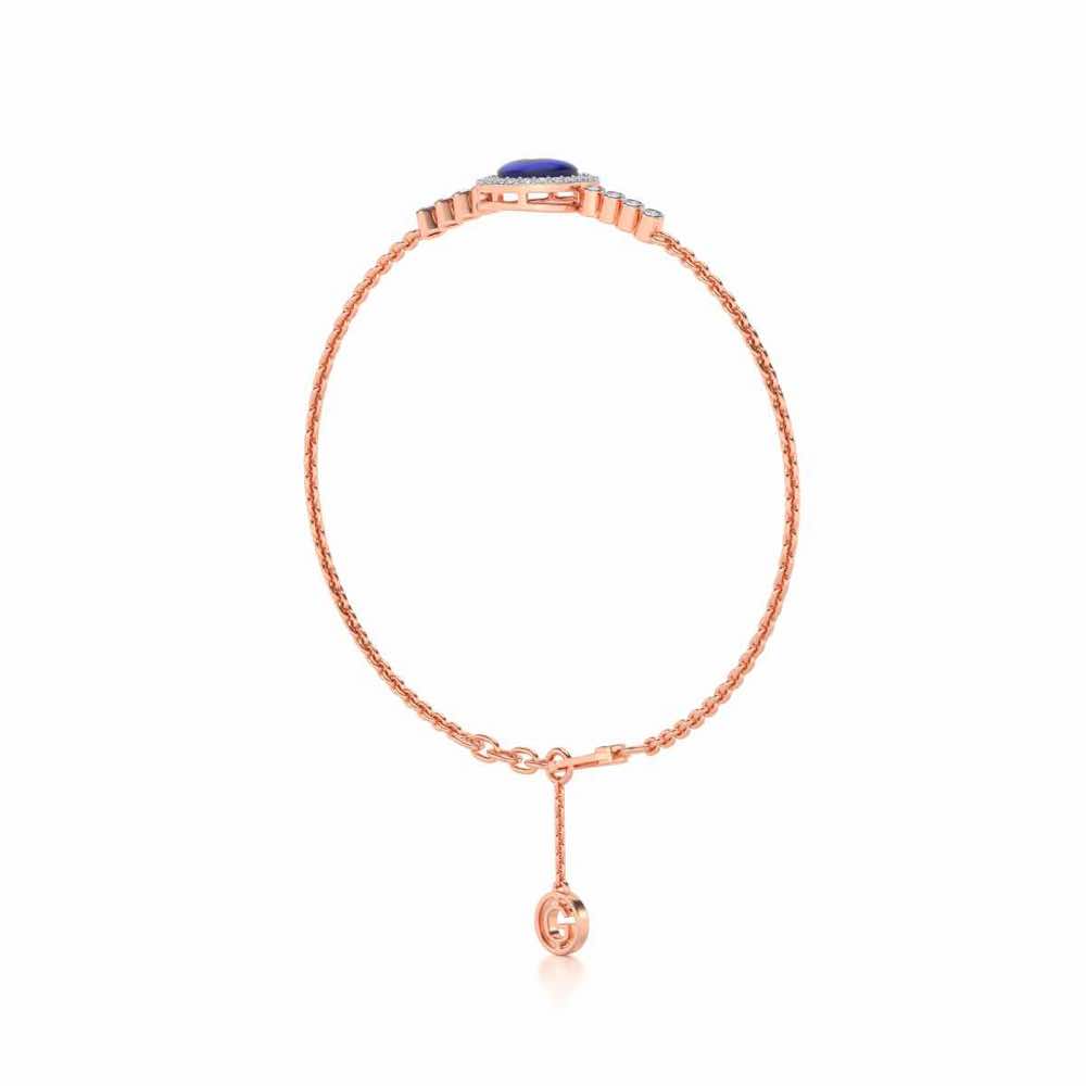 Amulet Silver Bracelet - Rose Gold - Image 4