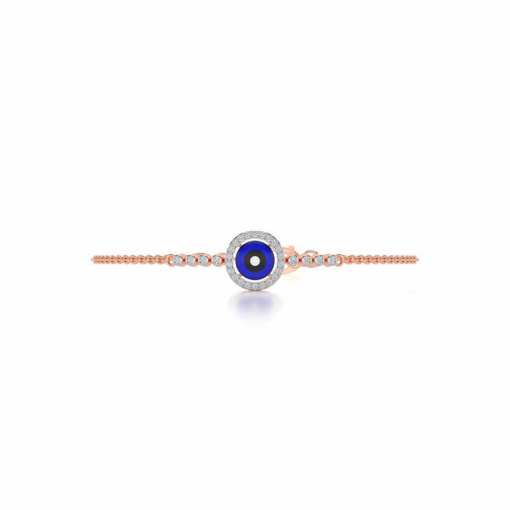 Amulet Silver Bracelet - Rose Gold - Image 5