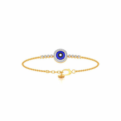 Amulet Silver Bracelet - Yellow Gold - Image 2