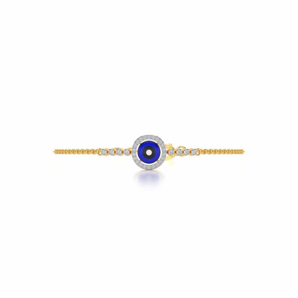 Amulet Silver Bracelet - Yellow Gold - Image 5