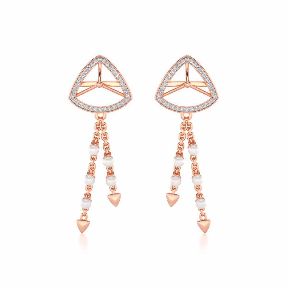 Amulet Silver Dangler Earrings